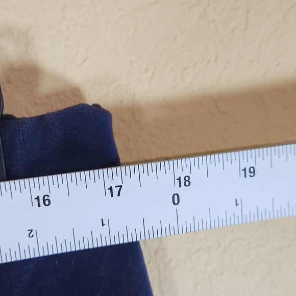 Lauren Ralph Lauren Navy Blue‎ Velvet Pull On Lounge comfort elastic Pants Sz XL - Picture 8 of 10